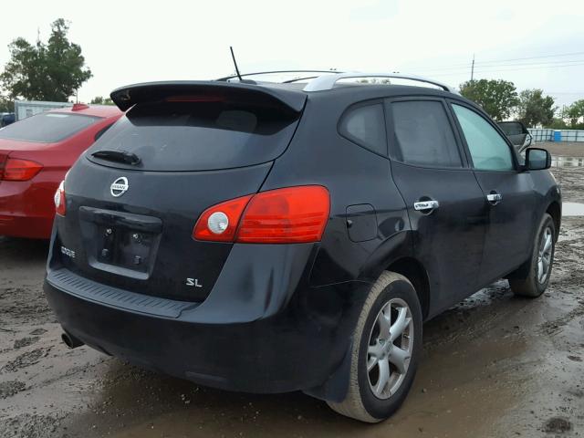 JN8AS5MT5AW002801 - 2010 NISSAN ROGUE BLACK photo 4