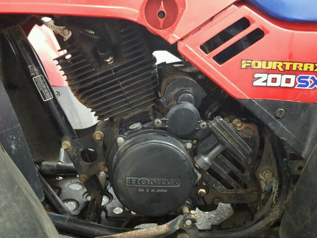 N0V1N44600718 - 1986 HONDA 200SX RED photo 6