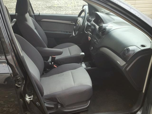 KL1TD66EX9B658926 - 2009 CHEVROLET AVEO LS 黑色 照片 5