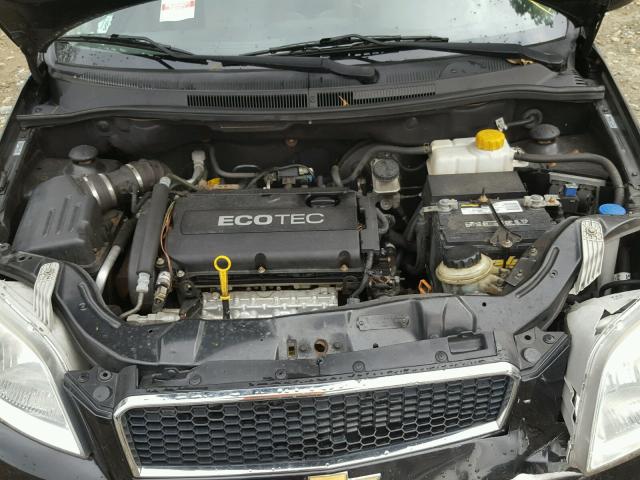 KL1TD66EX9B658926 - 2009 CHEVROLET AVEO LS 黑色 照片 7