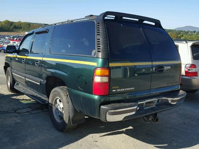 3GNFK16T91G201850 - 2001 CHEVROLET SUBURBAN K GREEN photo 3