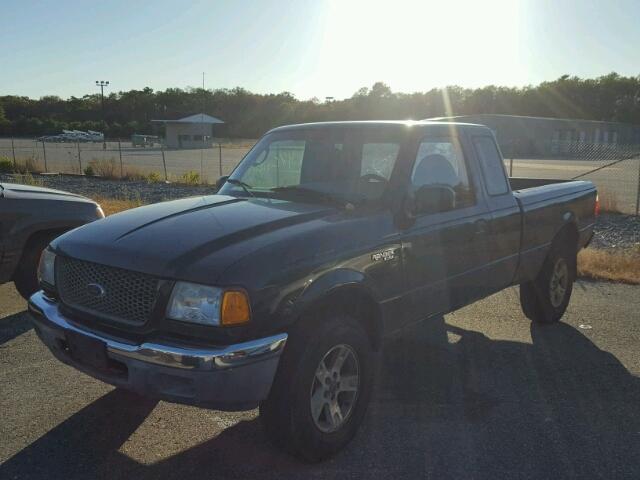 1FTYR15E73TA40100 - 2003 FORD RANGER GREEN photo 2