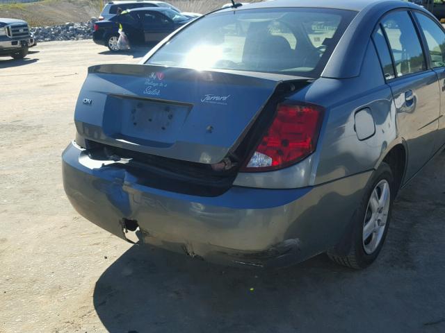 1G8AJ55F57Z166302 - 2007 SATURN ION SILVER photo 9