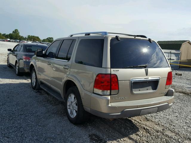 5LMEU68H54ZJ08860 - 2004 LINCOLN AVIATOR 棕色 照片 3