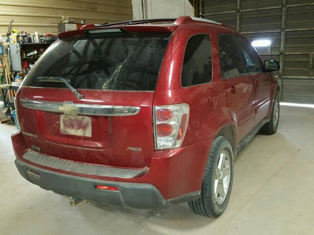 2CNDL73F256160070 - 2005 CHEVROLET EQUINOX RED photo 4