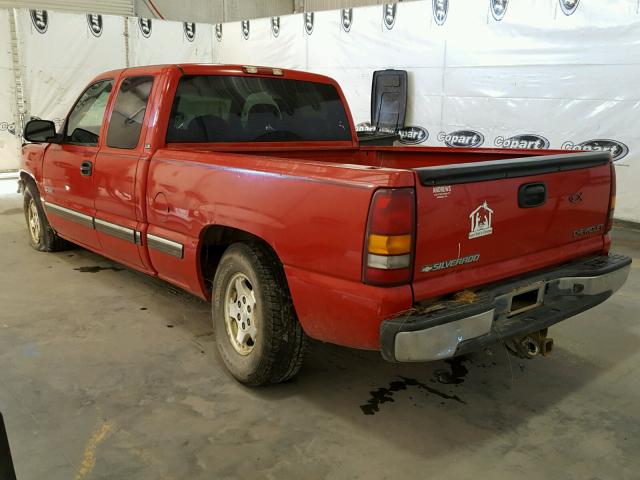 2GCEC19T721386889 - 2002 CHEVROLET SILVERADO RED photo 3