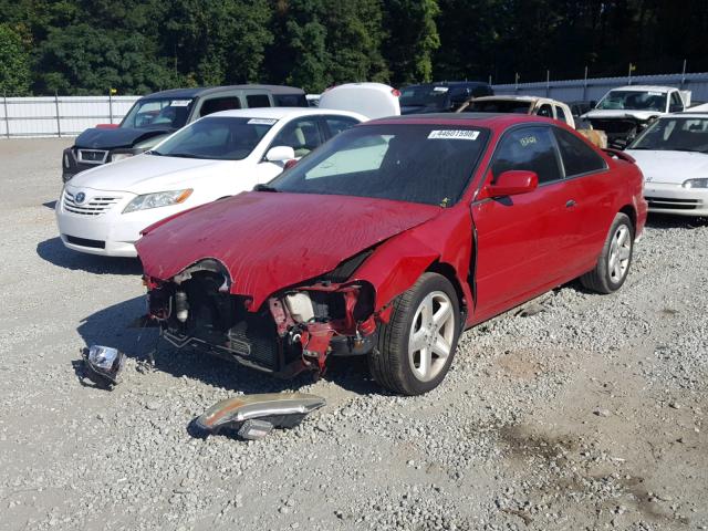 19UYA42632A004373 - 2002 ACURA 3.2CL TYPE RED photo 2