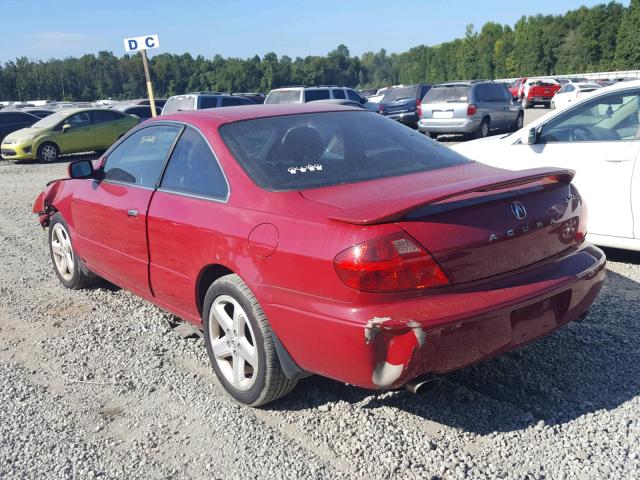 19UYA42632A004373 - 2002 ACURA 3.2CL TYPE RED photo 3