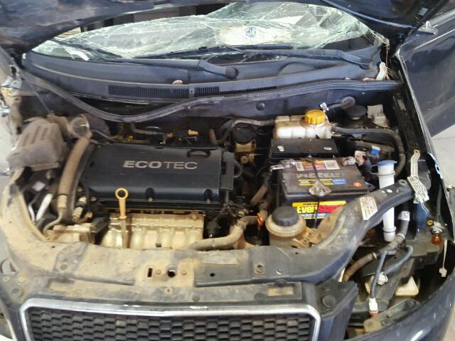 KL1TD66E69B627737 - 2009 CHEVROLET AVEO LS BLACK photo 7