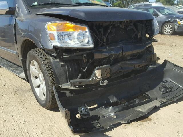 5N1BA0NC5CN601089 - 2012 NISSAN ARMADA GRAY photo 9