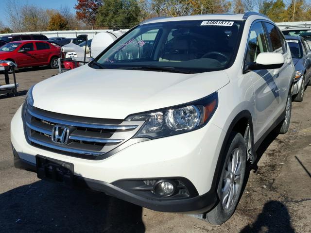 5J6RM4H77DL088046 - 2013 HONDA CR-V WHITE photo 2