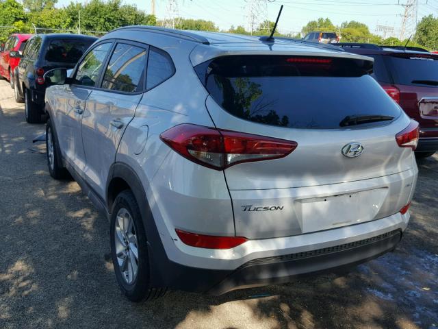 KM8J3CA49GU125463 - 2016 HYUNDAI TUCSON LIM SILVER photo 3