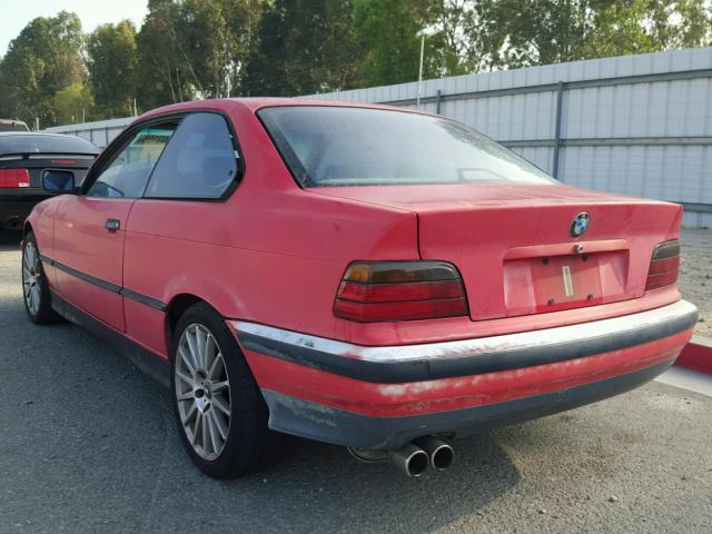WBABF4316PEK06775 - 1993 BMW 325 I AUTO RED photo 3