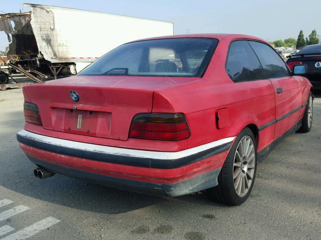 WBABF4316PEK06775 - 1993 BMW 325 I AUTO RED photo 4