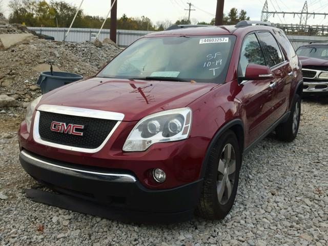 1GKKRREDXBJ125409 - 2011 GMC ACADIA SLT მუქწითელი ფოტო 2