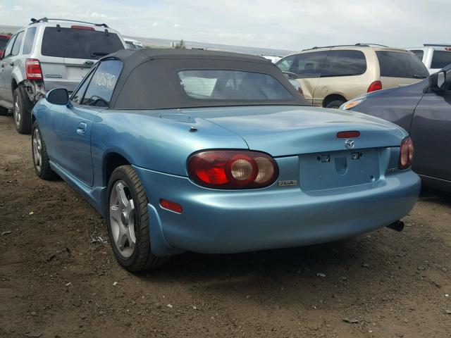 JM1NB353720221991 - 2002 MAZDA MX-5 MIATA BLUE photo 3