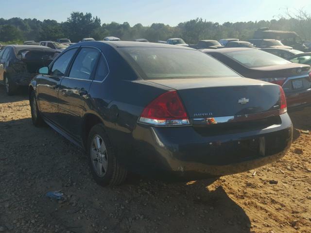 2G1WF5EK0B1151839 - 2011 CHEVROLET IMPALA GRAY photo 3