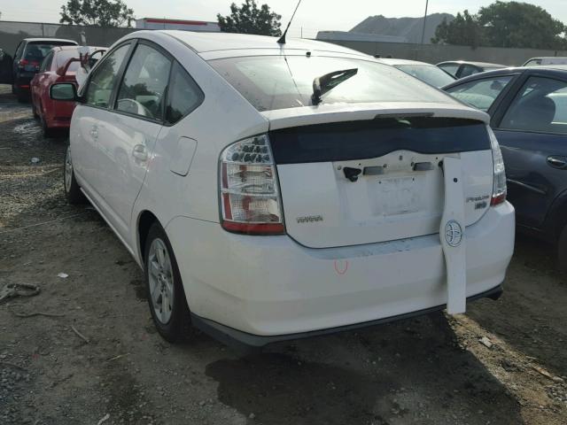 JTDKB20U677643469 - 2007 TOYOTA PRIUS WHITE photo 3