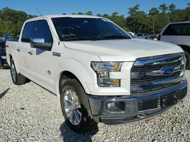 1FTEW1EF4GFA45893 - 2016 FORD F150 SUPER WHITE photo 1