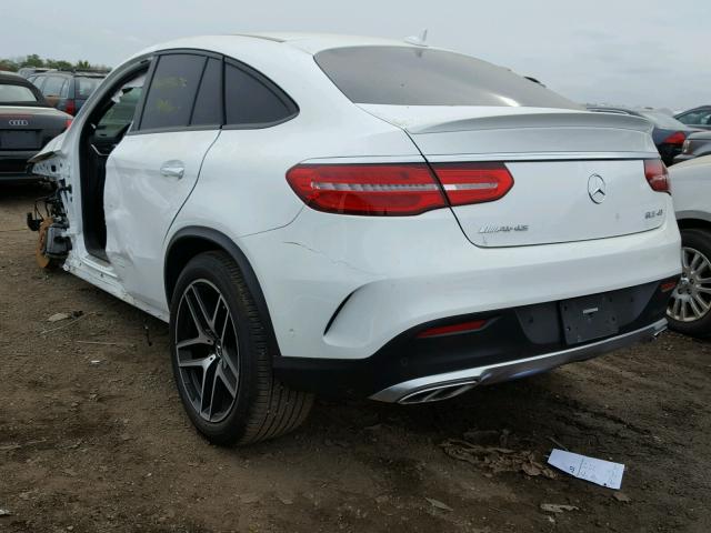 4JGED6EB8HA056101 - 2017 MERCEDES-BENZ GLE COUPE WHITE photo 3