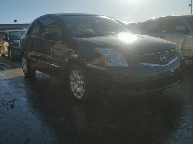 3N1AB6AP0CL762235 - 2012 NISSAN SENTRA BLACK photo 1