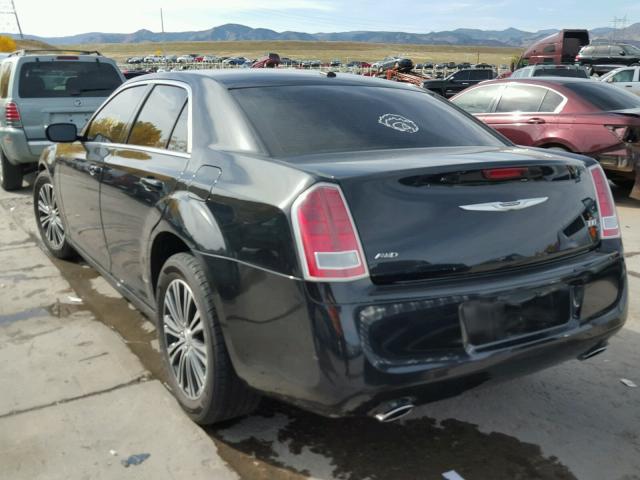 2C3CCAGG3EH184807 - 2014 CHRYSLER 300 S BLACK photo 3