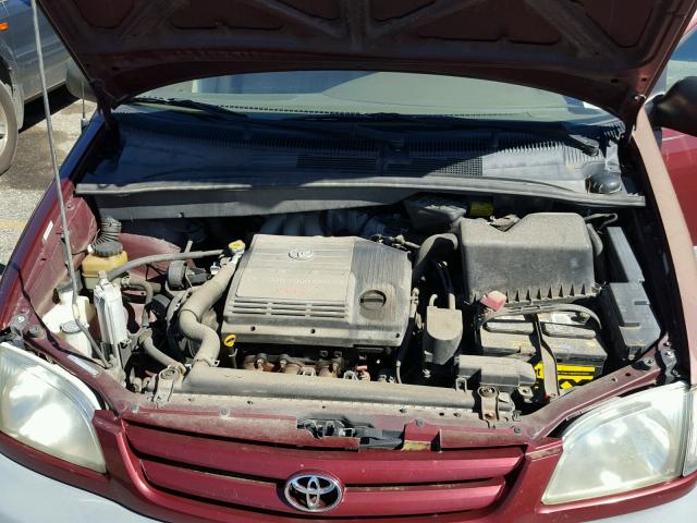 4T3ZF13C42U478552 - 2002 TOYOTA SIENNA LE RED photo 7