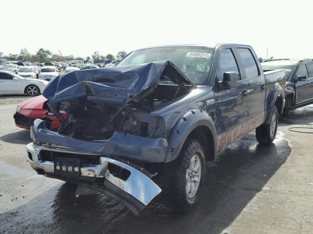 1FTPW14535FB03684 - 2005 FORD F150 SUPER BLUE photo 2