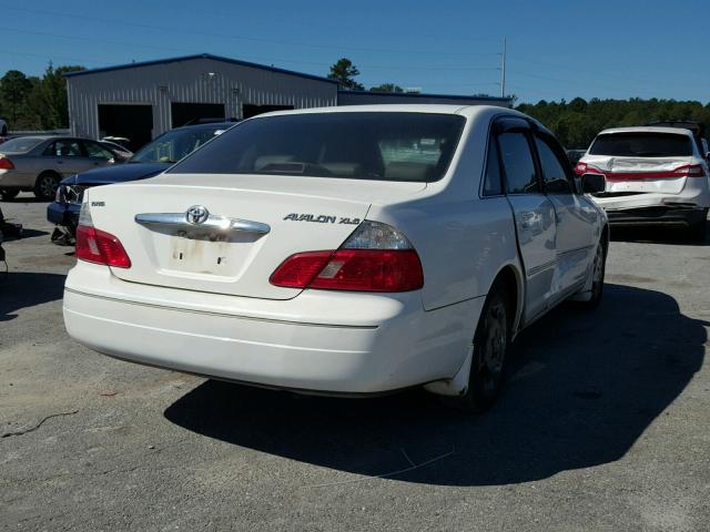 4T1BF28B43U270690 - 2003 TOYOTA AVALON XL WHITE photo 4