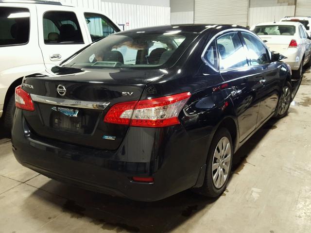 1N4AB7AP9EN853256 - 2014 NISSAN SENTRA BLACK photo 4