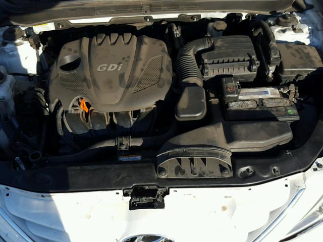 5NPEB4ACXDH771882 - 2013 HYUNDAI SONATA GLS WHITE photo 7