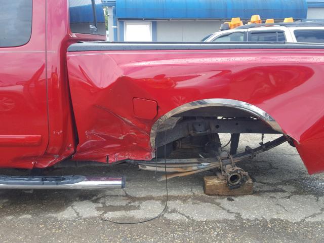 1N6AA06A85N508824 - 2005 NISSAN TITAN XE RED photo 9