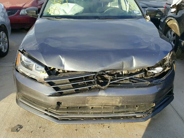 3VW2K7AJ0FM404471 - 2015 VOLKSWAGEN JETTA BASE CHARCOAL photo 9