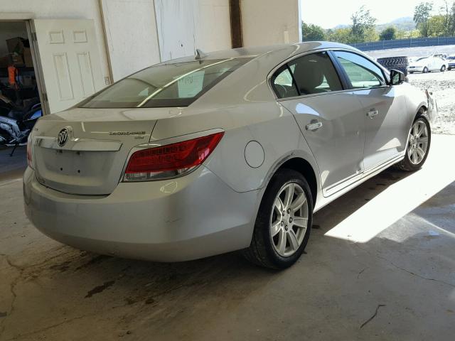 1G4GC5EG1AF149861 - 2010 BUICK LACROSSE C SILVER photo 4