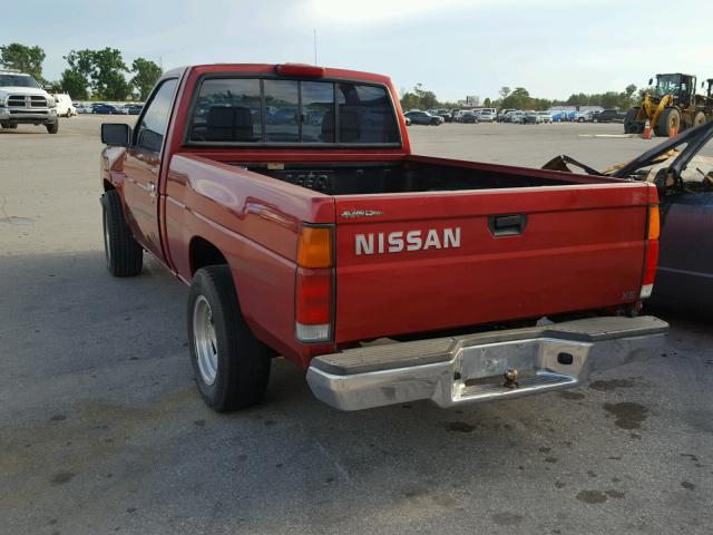 1N6SD11S0RC411667 - 1994 NISSAN TRUCK BASE RED photo 3