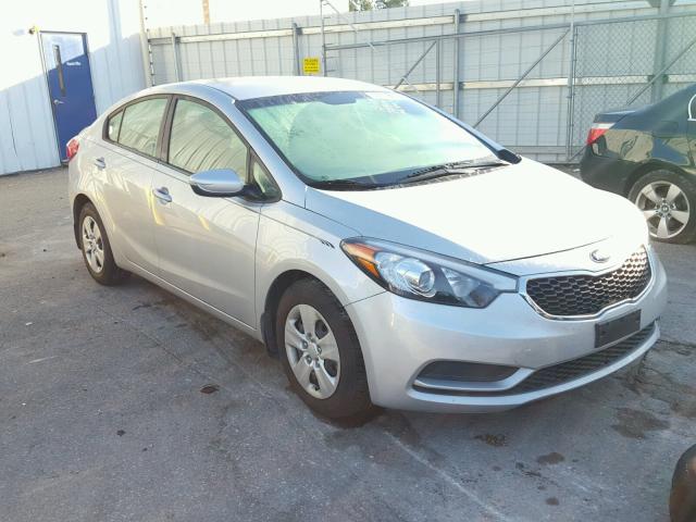 KNAFK4A61F5336246 - 2015 KIA FORTE LX SILVER photo 1