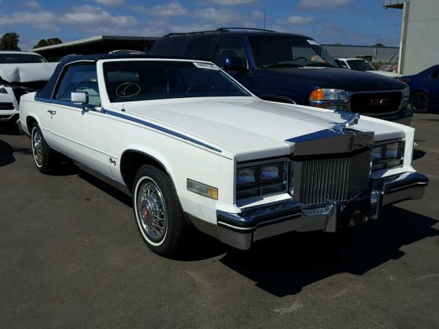 1G6AL6788EE620005 - 1984 CADILLAC ELDORADO B WHITE photo 1