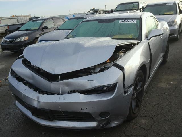 2G1FB1E39F9242547 - 2015 CHEVROLET CAMARO LS SILVER photo 2