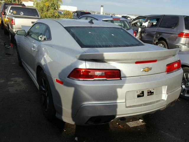 2G1FB1E39F9242547 - 2015 CHEVROLET CAMARO LS SILVER photo 3