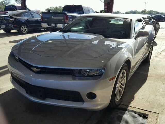 2G1FD1E35F9110802 - 2015 CHEVROLET CAMARO LT SILVER photo 2