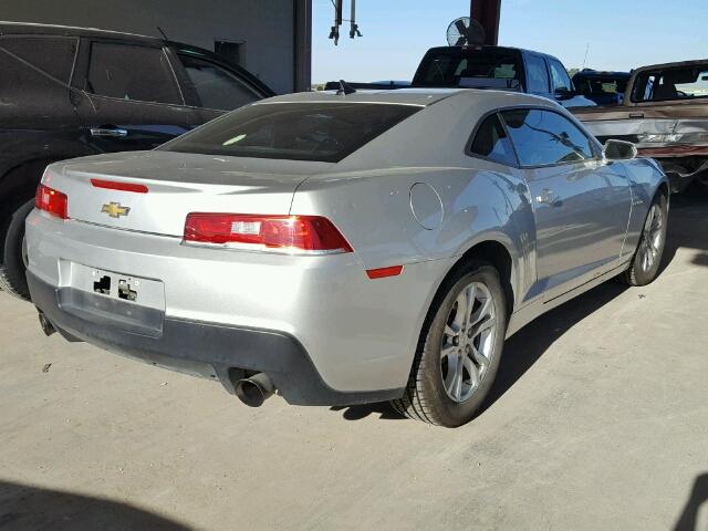 2G1FD1E35F9110802 - 2015 CHEVROLET CAMARO LT SILVER photo 4