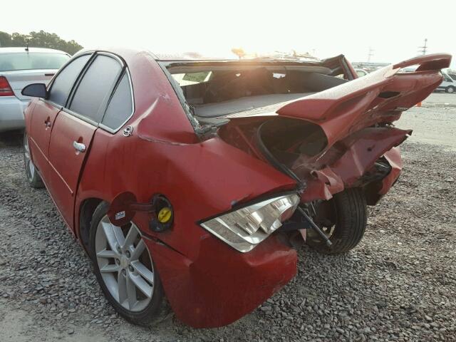 2G1WU583X81205246 - 2008 CHEVROLET IMPALA LTZ RED photo 3