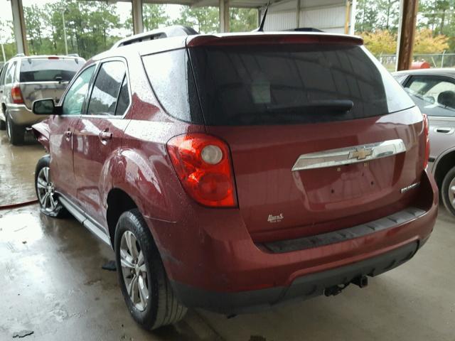 2GNALDEK2C6368938 - 2012 CHEVROLET EQUINOX BURGUNDY photo 3