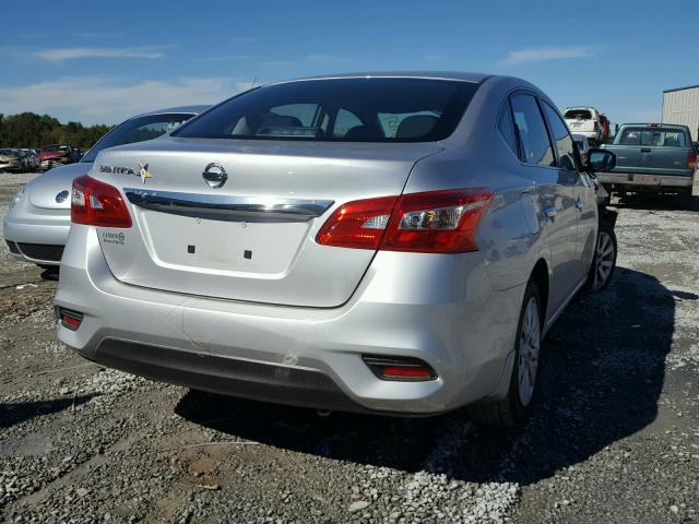 3N1AB7AP1GY286379 - 2016 NISSAN SENTRA S SILVER photo 4