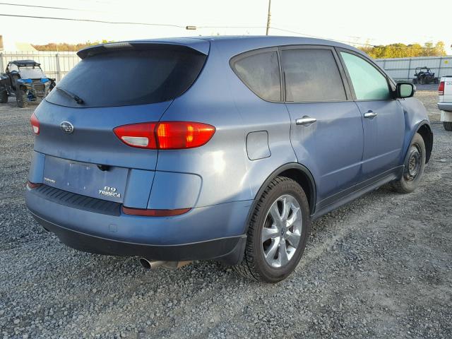 4S4WX85D974403747 - 2007 SUBARU B9 TRIBECA BLUE photo 4