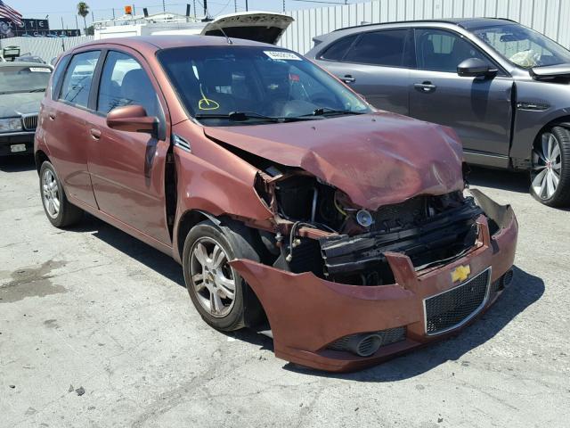 KL1TD6DE5BB255736 - 2011 CHEVROLET AVEO LS BROWN photo 9