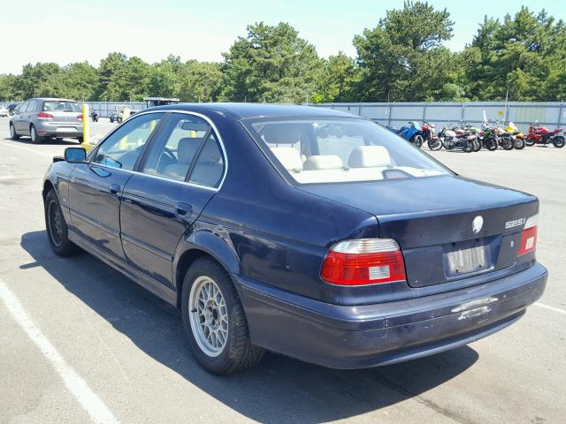 WBADT43431GX25614 - 2001 BMW 525 I AUTO BLUE photo 3