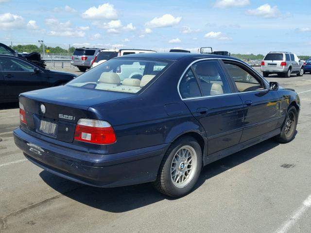 WBADT43431GX25614 - 2001 BMW 525 I AUTO BLUE photo 4