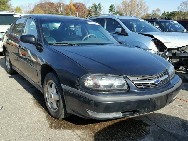 2G1WH55K219314646 - 2001 CHEVROLET IMPALA BLACK photo 1