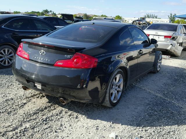 JNKCV54E36M703870 - 2006 INFINITI G35 BLACK photo 4